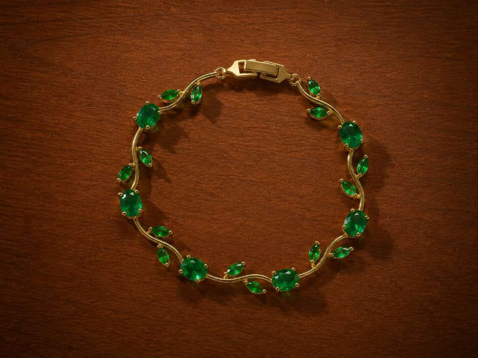 Elegance Vine Gemstone Bracelet