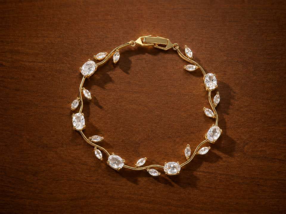 Elegance Vine Gemstone Bracelet