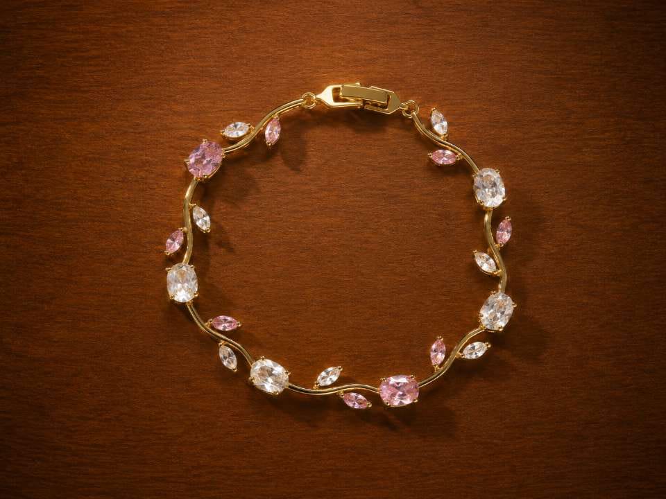 Elegance Vine Gemstone Bracelet